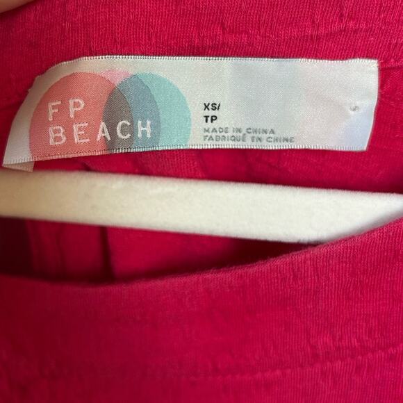 Free People Beyond Obsessed Long Sleeve Romper in Hot Pink X-Small Gently Used - Picture 5 of 5